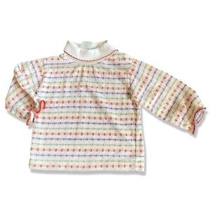 ⭐️VINTAGE SEARS Child’s Stripe Pattern Collar Long Sleeve Shirt